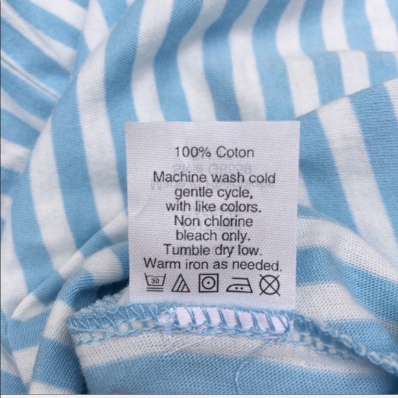 NWT j. crew Off Shoulder Ruffle Blue Striped Top - Picture 6 of 6